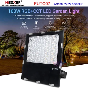Miboxer FUTC07 RGB+CCT LED 100W גן אור חכמה חיצונית המנורה AC100~240V אטימות IP65 נוף אורות 2.4 G שליטה מרחוק
