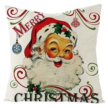 פשוט חג המולד כרית כיסוי 45x45 חג המולד מוס מודפס לזרוק מקרה כרית בית ספה דקורטיבי כרית מכסה מתנות חג