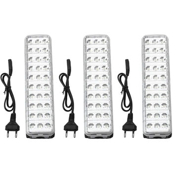 3X LED אור חירום פנס Mini 30 LED 2 מצב חירום נטענת מנורת אור הביתה מחנה חיצוני