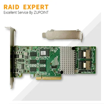 ZUPOINT LSI MegaRAID בקר כרטיס 9261-8i 8-יציאת PCI-E 6Gb/s, SATA/SAS RAID כרטיס הרחבה