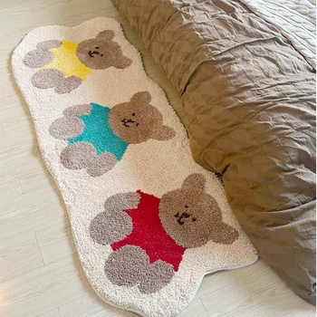 קטן דוב שטיח חמוד ההגירה של ילדים ליד המיטה שטיח חדר ילדים התינוק Playmats שטיח הרצפה שטיח סלון עיצוב הבית Tapis השטיח המכונית