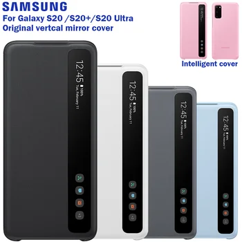 סמסונג הטלפון המקורי כיסוי אנכי מראה כיסוי Flip EF-ZG980 עבור Samsung Galaxy S20 S20Plus S20 אולטרה S20+ 5G S-תצוגה כיסוי
