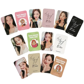 7Pcs/סט KPOP Photocards אני חמוד Wonyoung כרטיס נייר גלויה הדפסה דו צדדית LOMO כרטיסי אוהדים אוסף מתנות