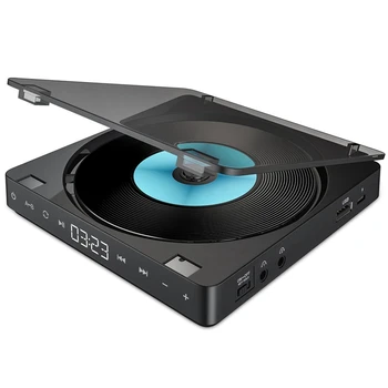 3X קומפקטי ספורט נייד נגן תקליטורים כפתור מגע Rechargable נגן דיסק Reproductor CD כפול אוזניות הווקמן CD