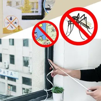 דלת חלון וילון רשת נגד חרקים לעוף חרקים יתוש רשת מגן מסך קישוט הבית DIY דביק המסך חלון