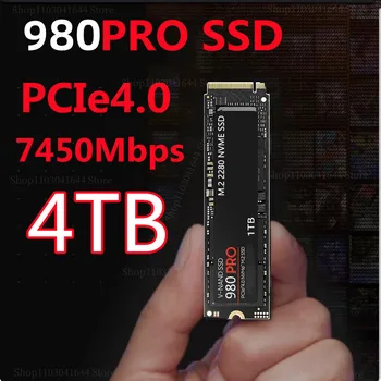 מותג חדש 980 Pro SSD 1TB 2TB 4TB NVMe PCIe 4.0 מ. 2 2280 כונני דיסקים, PS5 PlayStation5 המחשב הנייד Mini PC מחשב למשחקים