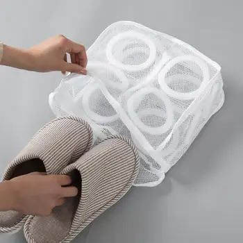 1Pcs הנעל כביסה שקית אחסון מכונת הכביסה טיפול מיוחד כביסה תיק משק הבית הנעל כביסה שקית שקית רשת אנטי-דפורמציה