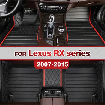 המכונית מחצלות עבור לקסוס RX סדרה 2007 2008 2009 2010 2011 2012 2013 2014 2015 מותאם אישית אוטומטי הרגל ריפוד הרכב שטיחים כיסוי