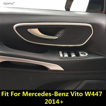 הפנים אביזרים עבור מרצדס ויטו W447 2014 - 2021 דלת המכונית משוך את ידית הדלת להתמודד עם קערה דפוס קישוט מכסה לקצץ