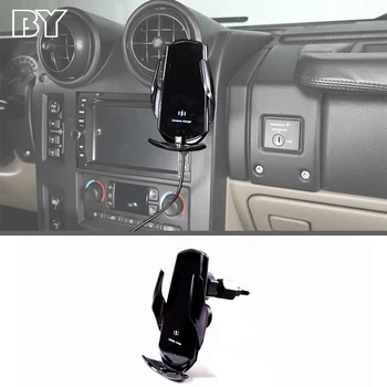 על האמר H2 2003-2007 הפנים אביזרי רכב מחזיק טלפון אוורור, מטען אלחוטי ניווט GPS סוגריים.