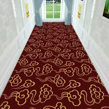 בבית הארמון מסדרון עם שטיח אירופאי בסגנון יוקרה מרפסת שטיח מלון מדרגות לובי הרצפה שטיחים גדולים גודל השטיח בסלון