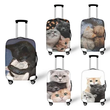 kawaii חתול מחמד הדפסה נסיעות מטען אבק כיסוי מתקפל המגן המזוודה לחפות 18