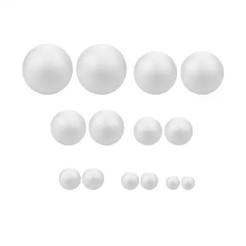 14x קצף לבן כדורי פוליסטירן מוקצף הביצים חלק DIY עיצוב אמנות מלאכת יד פרויקטים עבור יום הולדת מדעי פרויקטים החג