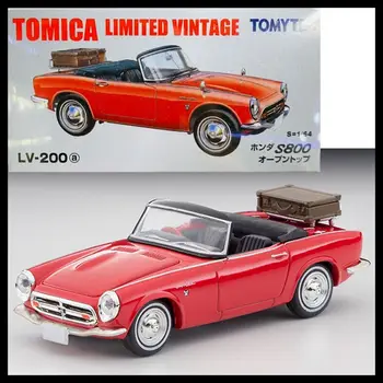 Tomica מוגבלת וינטג ' LV-200a S800 פתח העליון ( אדום ) 1/64 TOMYTEC טומי DieCast Model אוסף המכוניות מהדורה מוגבלת תחביבים צעצועים