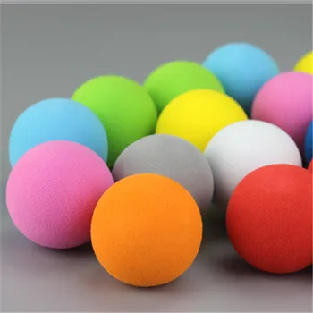 10Pcs 10 צבעים 42mm קצף EVA גולף רך ספוג ביצים חיצונית גולף אימון טניס, אימון