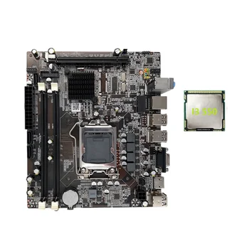 H55 לוח האם LGA1156 תומך I3 530 I5 760 סדרת מעבד זיכרון DDR3 מחשב שולחני לוח אם עם I3 550 CPU