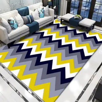 הסלון גיאומטריות משק הבית שטיח דפוס השינה המיטה, השטיח אנטי להחליק קישוט עיצוב הבית מחצלת מקורה דלת חדר את