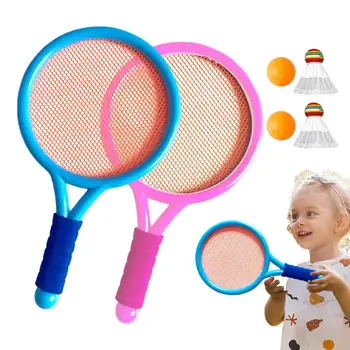 ילדים מחבטי בדמינטון להגדיר משקל הילדים טניס בדמינטון מחבטי טניס ניידת משחקי מחבט בידור PVC אווה