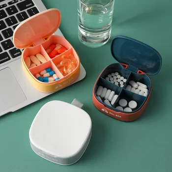 נייד קטן הרפואה Box מוצרים לבית, נסיעות רפואה תיבת סיליקון מיני בתוך תיבה סגורה רפואה תיבת אחסון