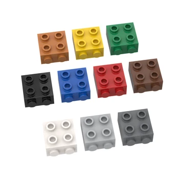 10pcs תואם MOC לבנים חלקים 22885 לבנה שונה x 1 2 x 1 2/3 עם חתיכים על צד הבניין חלקיקים DIY ילד צעצוע מתנות