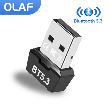 אולף USB Bluetooth 5.3 המתאם האלחוטי BT 5.3 מקלט USB Bongle עכבר אלחוטי מקלדת Bluetooth מתאם למחשב נייד