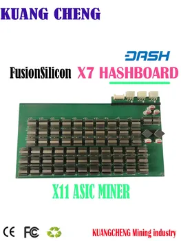 דאש כורה המקורי השתמשו כריית המכונה FusionSilicon X7 262G X11 פירוק Hashboard עם כיור חום שבב ASIC יציב מהירות