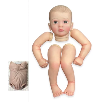 NPK 24inch סיים מחדש איאנה בובה גודל כבר צבוע ערכות מאוד מציאותי התינוק עם מטלית הגוף פרטים רבים ורידים