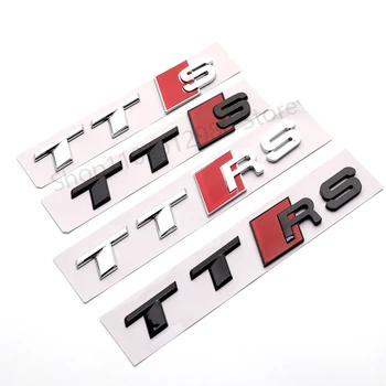 מתאים עבור אאודי TT מכונית ספורט שונה גרסת ספורט של תא המטען המילה תווית מדבקה TTRS תווית מדבקה