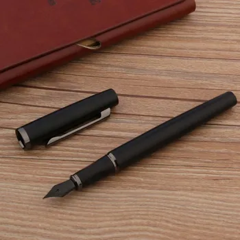 איכות יוקרה 375 עט נובע חלבית שחור מט החוד 0.7 מ 