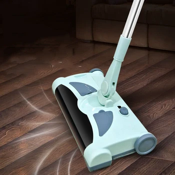 רובוט שואב אבק מגב ללא כבל שטיפת רצפה, ניקוי מגבים עם ספין חשמלי חכם מגב מטאטא מטאטא אלחוטי