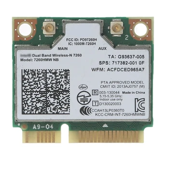 831D Mini PCIE Wlan WIFI מתאם 7260HMW עבור nb WiFi כרטיס 717382-001 Dual Band 300Mbp