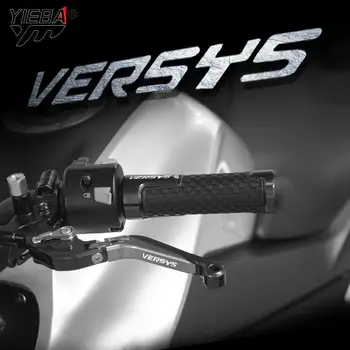 על Kawasaki VERSYS 650 אופנוע בלמים מצמד מנופים 7/8' 22MM הכידון להתמודד עם סרגל אוחז VERSYS650 CC 2015 2016 אביזרים