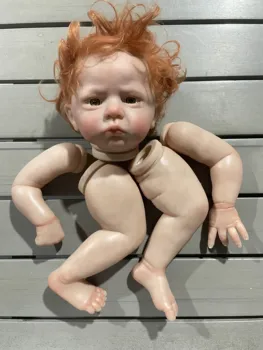 FBBD אמן צייר הערכה מחדש Baby23inch קמרון עם יד מושרש מתולתל שיער אדום לא מורכב קיט DIY חלק צעצועים לילדים