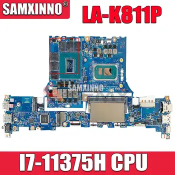 GH47H לה-K811P Mainboard עבור Acer טריטון 300 מחשב נייד לוח אם מעבד:I7-11375H SRKH4 GPU:GN20-E3-A1 RTX3060 8G NBQBJ11006 מבחן בסדר