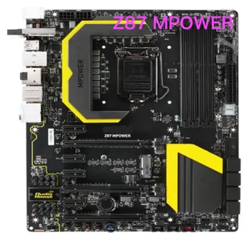 מתאים MSI Z87 MPOWER לוח האם 32GB LGA 1150 DDR3 ATX Mainboard 100% נבדקו בסדר לגמרי לעבוד משלוח חינם