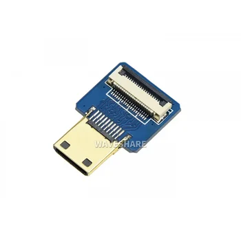 Waveshare מיקרו/Mini HDMI תואם-מתאם עבור DIY HDMI תואם-כבל אופקי/ישר מחבר
