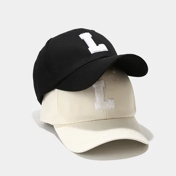 גברים, נשים האביב כובעי בייסבול זכר נקבה מחוץ לאופנה L המכתב Snapback אבא כובעים חיצונית כובע חדש.