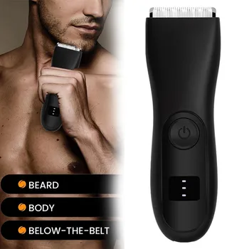 חשמלי גוזם שיער לגברים הגוף לטיפוח קליפר קרמיקה להב עמיד למים זכר היגיינה גילוח בטוח שייבר