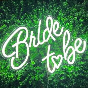 להיות כלה ניאון אור מסיבת החתונה חנות עיצוב האור ציור קיר רומנטי אישיות על קישוט הקיר ניאון אור LED USB
