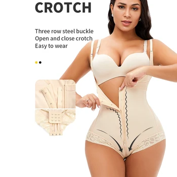 Fajas Colombianas בלתי נראית חלקה בגד גוף חוטיני תחת מרים הגוף מגבש הרזיה נדן נשים שטוח הבטן לדחוף את Shapewear