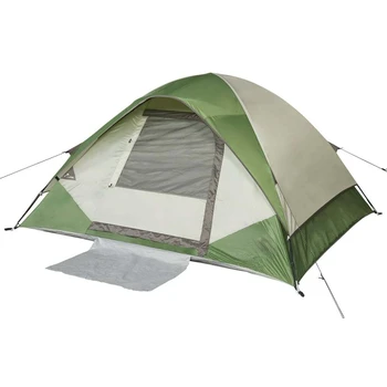 אורן ירוק 4-אדם כיפת האוהל, 7'x8' האולטרה אוהל Barraca ציוד קמפינג אוהל חיצוני קמפינג עמיד למים ברור אוהל אוהל C