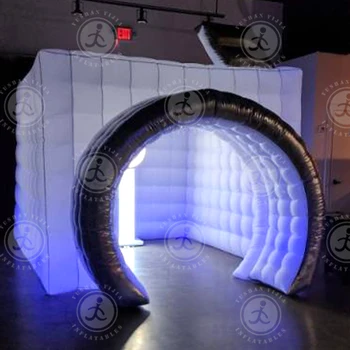 עיצוב חדש מתנפחים הקוביה אוהל עם Led אור/ צילום מצלמה ביתן לתערוכה