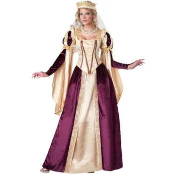 ליל כל הקדושים מסיבה סקסית ימי הביניים רטרו המלוכה, המלכה נסיכה השמלה למבוגרים המצרית קליאופטרה אלת תחפושות קוספליי