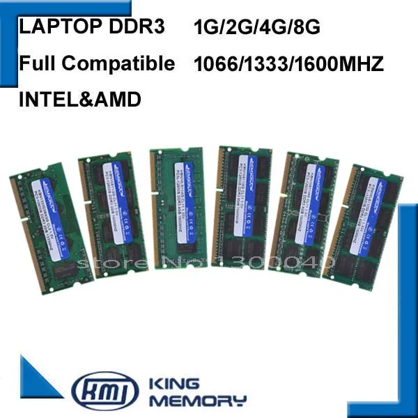 KEMBONA Sodimm זכרון Ram נייד DDR3 2GB 4GB 8GB DDR3 PC3 8500 1066MHz DDR3 PC3 10600 1333Mhz DDR3 PC3 12800 1600MHz 204pin